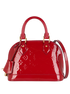 Alma BB, &pound;595, Handbags, Red, Patent Leather, Front view